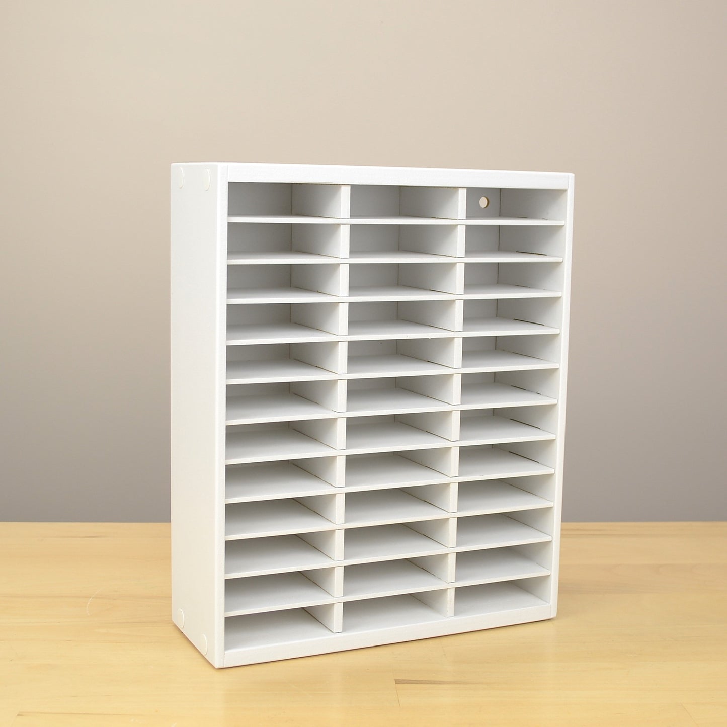 Front view of an empty 36 Standard Ink Pad organizer by OrganizeMore.