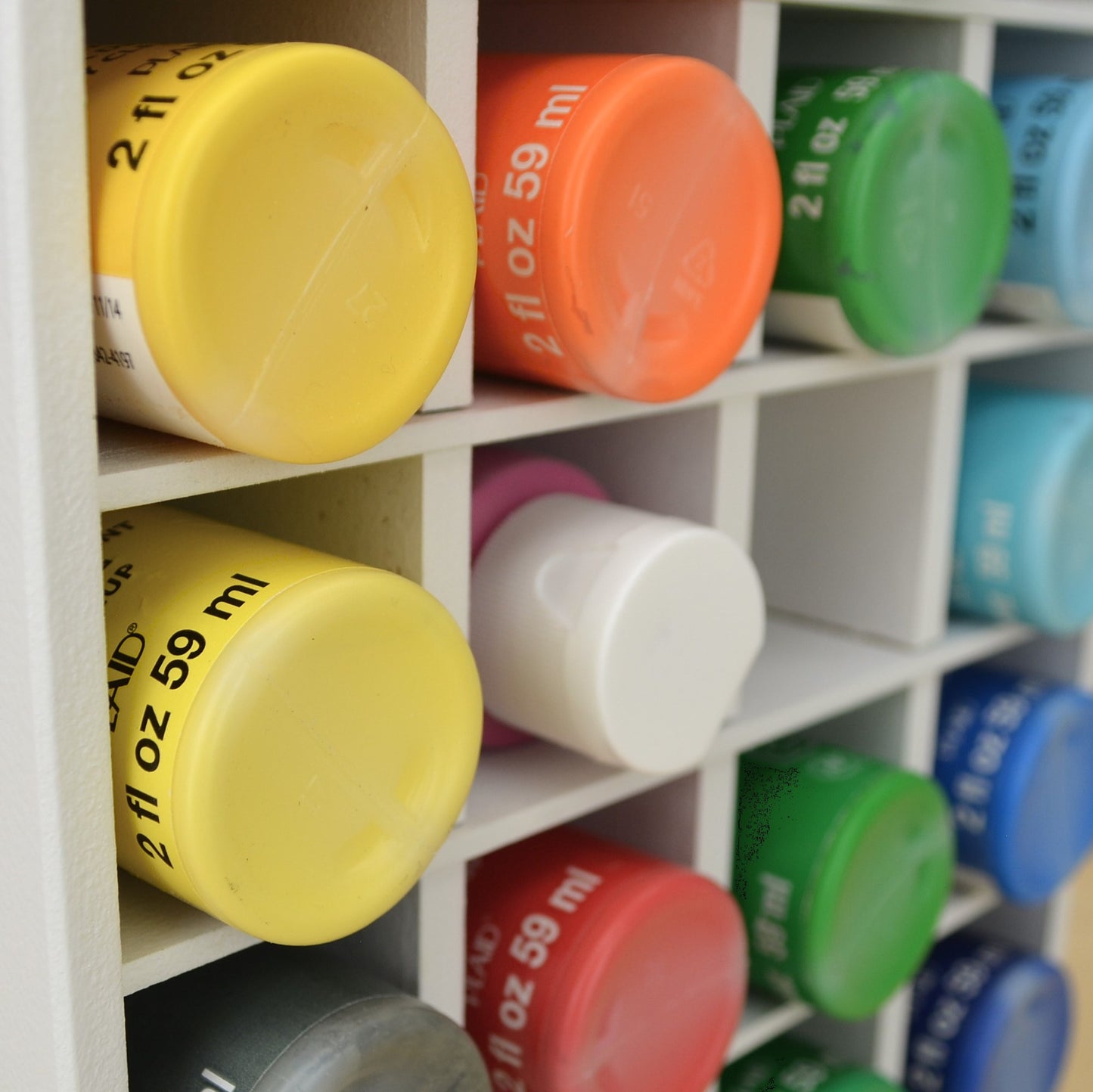 Compact Craft Paint Organizer