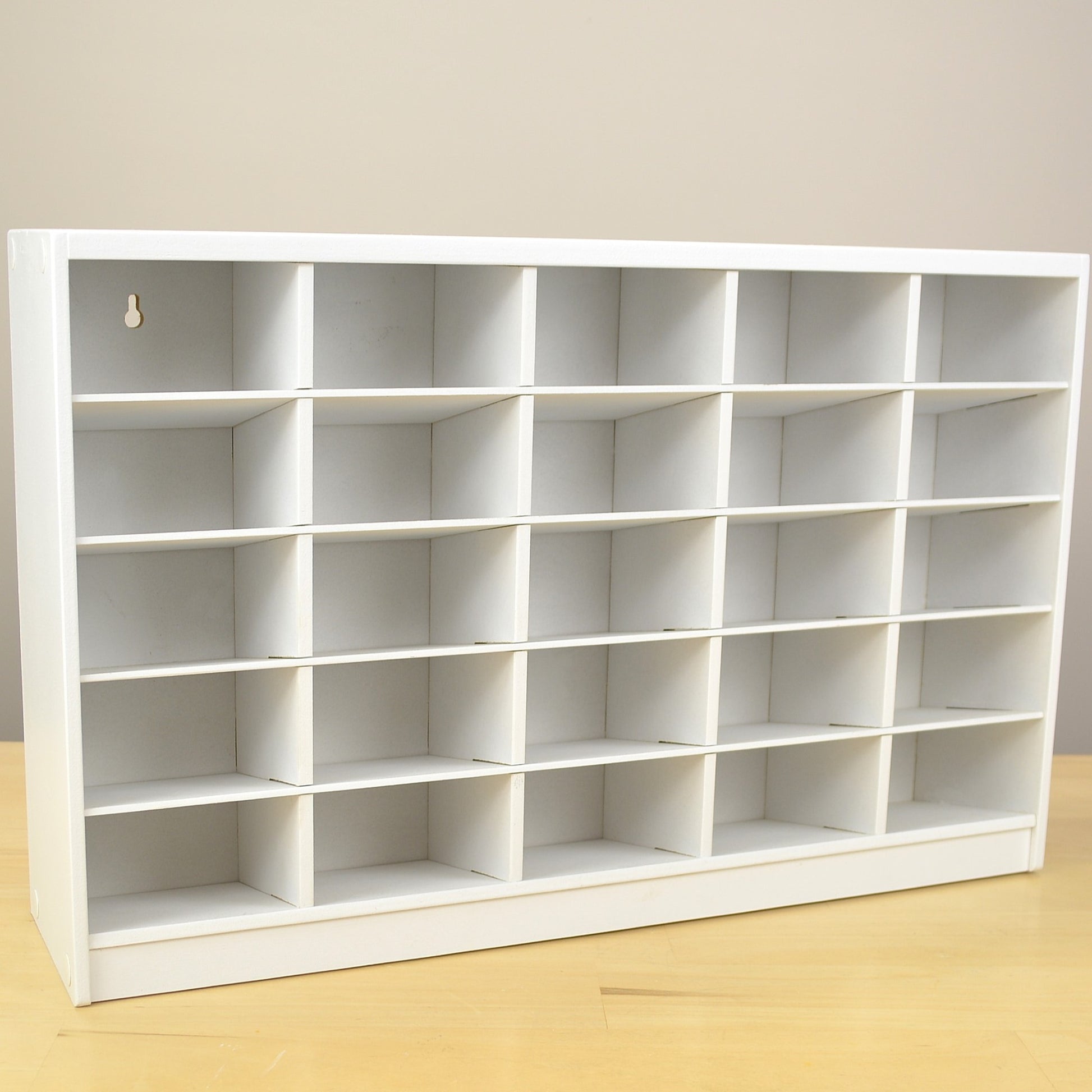 The white Ultimate Marker Organizer, handcrafted by OrganizeMore.