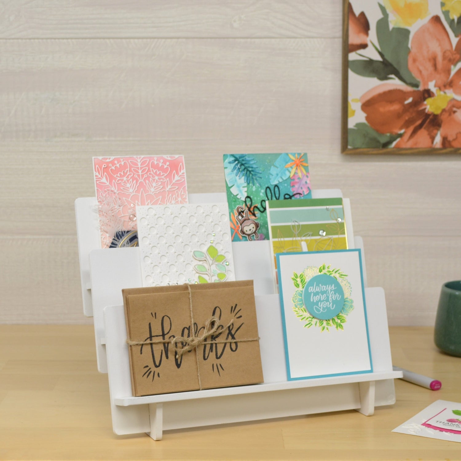 Handmade Card Display Stand Assembly Guide | OrganizeMore