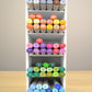 Copic markers in a white craft holder made by OrganizeMore. 