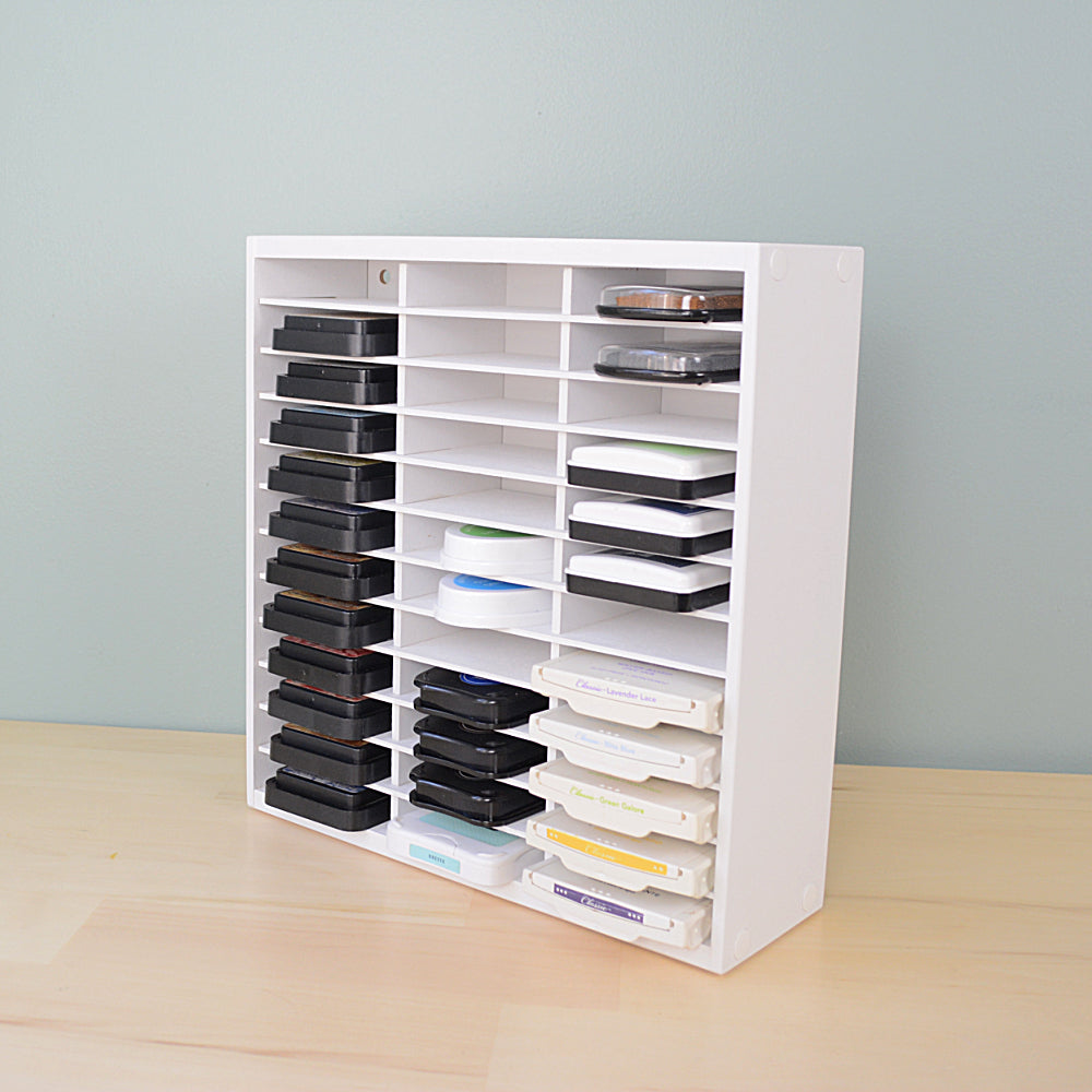 Best Craft Organizer - PortaInk Standard Case - Ink Pad Storage - White