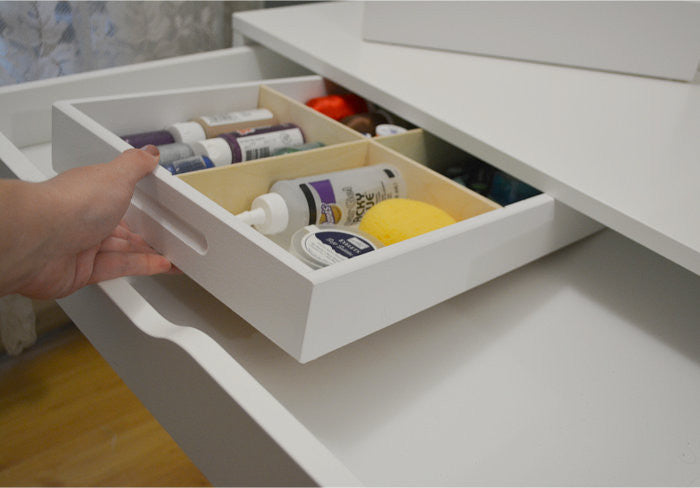 4 Cubby Drawer Caddy